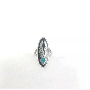 Vintage Womens Harley Davidson Eagle Ring Sz 5